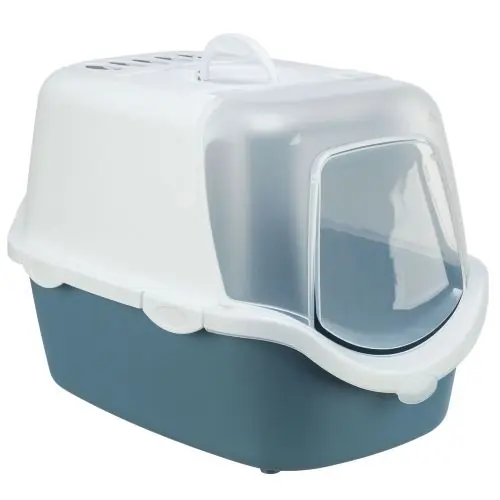 Trixie Katzentoilette Vico Easy Clean blaugrau/weiß Preiswert