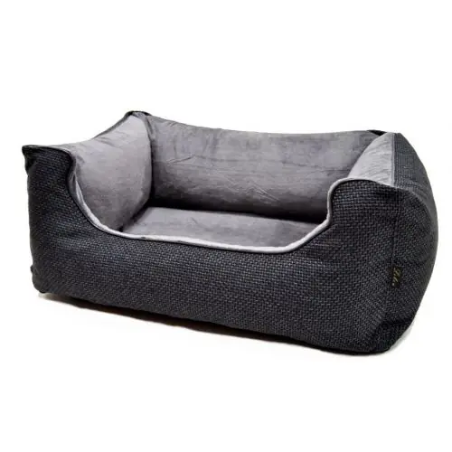 Lebon Hundebett Louis PLUS - Grau 80 x 60 cm Neue Kollektion