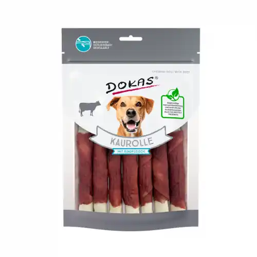 Dokas Dog Snack Kaurolle mit Rindfleisch 190g Letzte Chance