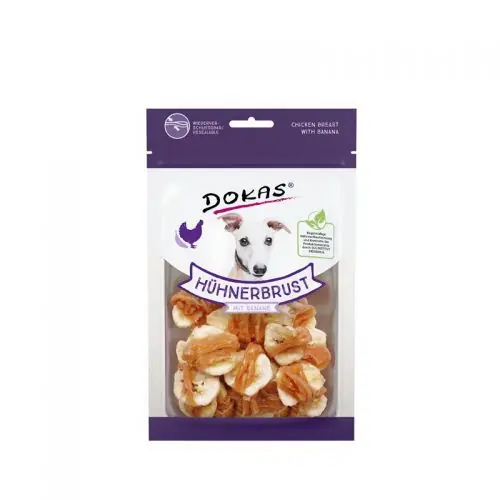 Dokas Dog Snack Hühnerbrustfilet mit Banane 70 g Günstig