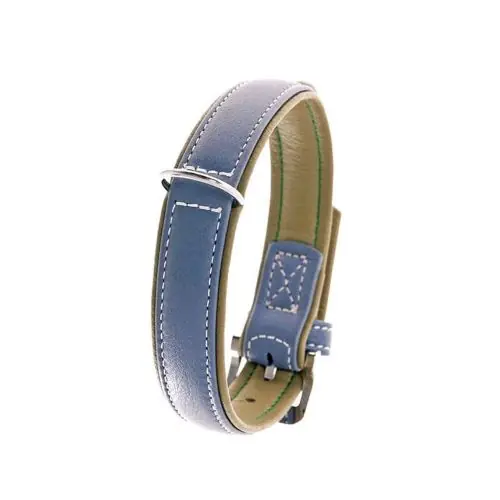 Preis Gesenkt Karlie Vintage Trend Halsband - Rauchblau/Moosgrün 60cm / 40 mm