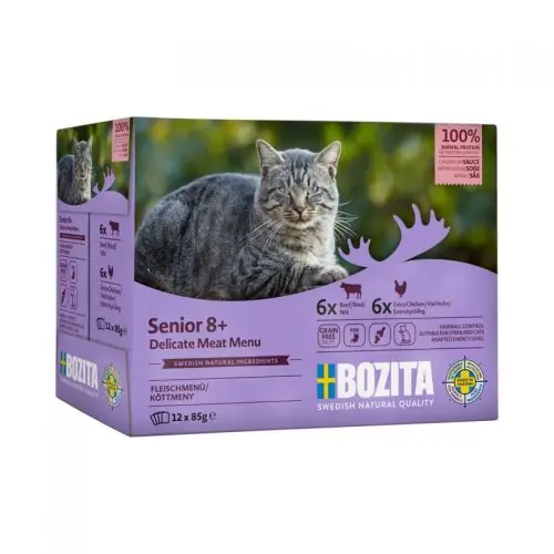 Preiswert Bozita Cat Frischebeutel Senior 8+ Multibox 12x85g