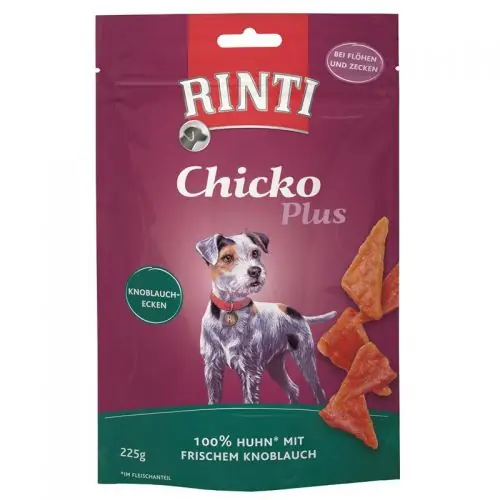 Markenprodukt Rinti Chicko Plus Knoblauchecken 225 g