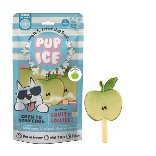 Meistverkauft Pup Ice Fruity Lollies Apple S - 3 Stück
