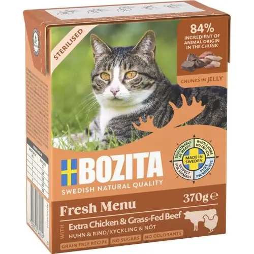 Bozita Cat Tetra Recard Häppchen in Gelee Sterilised mit Huhn & Rind 370g Top-Preis