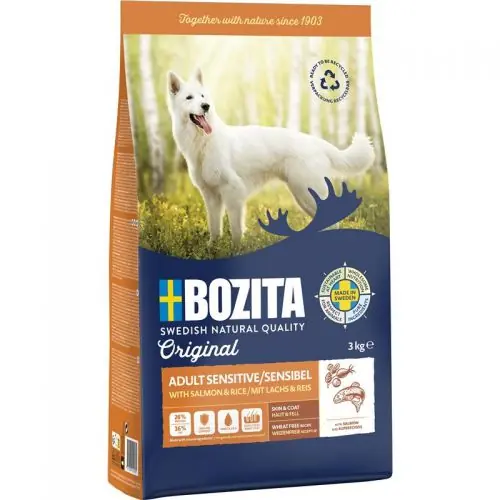 Bozita Original Adult Sensitive Skin & Coat 3 kg 3 kg Meistverkauft