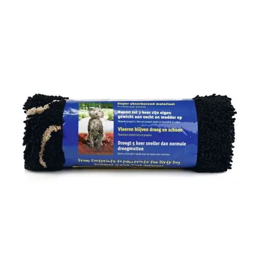 DGS Dirty Dog Doormat Fussmatte - schwarz 78 x 51 cm 78 x 51 cm Nur Für Kurze Zeit