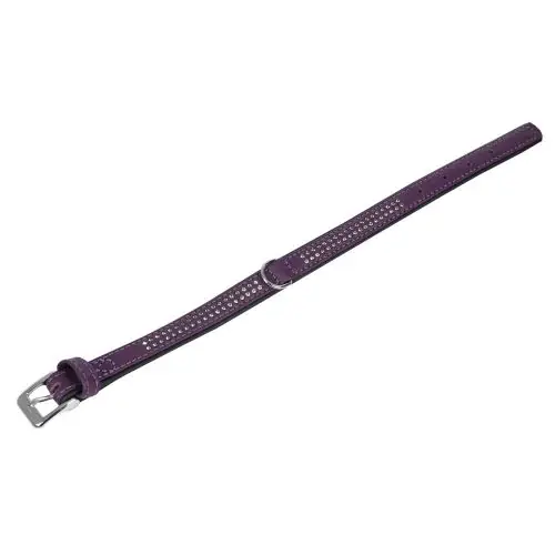 Karlie Vintage Strass-Halsband - Violett 4-reihig, 65cm/40mm 1-reihig. 24cm/10mm Markenware