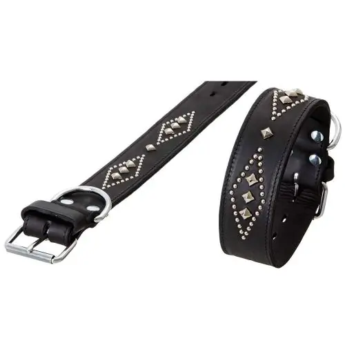 Mega-Angebot Karlie RONDO Halsband doubliert mit Ziernieten 80cm/50mm 70cm/50mm