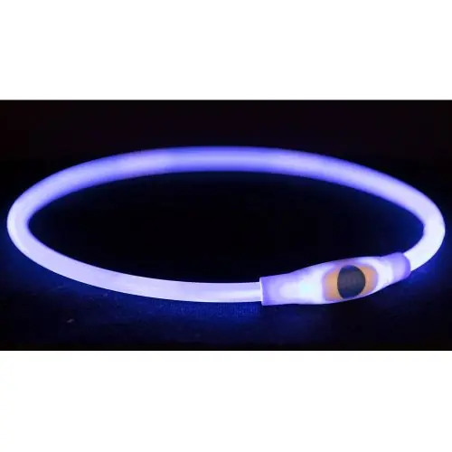 Direktkauf Trixie Flash Leuchtring USB blau / 40cm blau / 40cm