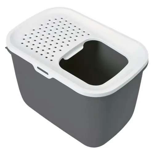 Savic Katzentoilette Hop In weiß/grau weiß/grau Neue Ware