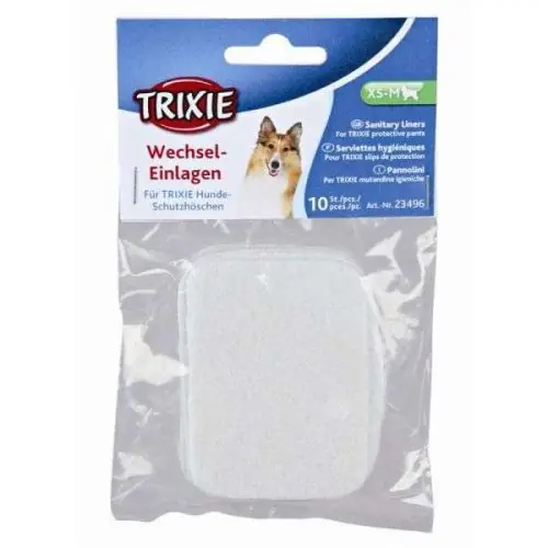 Markenprodukt Trixie Wechseleinlagen für Schutzhöschen - 10 Stück L, XL XS. S. S-M