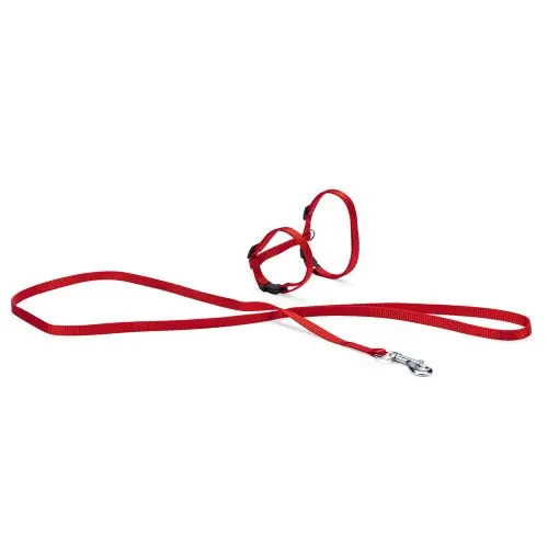 Karlie ASP Katzengeschirr mit Leine Rot Beige Schnäppchen