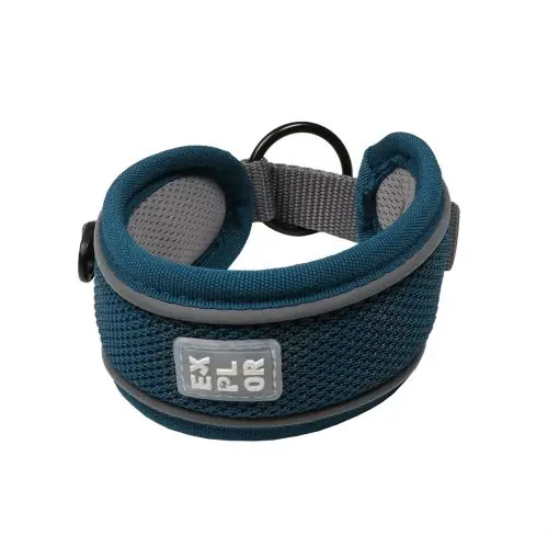 Neue Ware Duvoplus EXPLOR Ultimate Fit Control Halsband Classic - petrol blue M - 39-44cm XS - 30-33cm