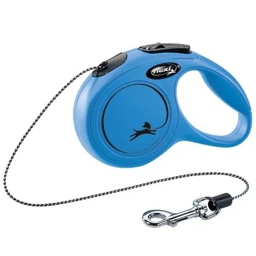 FLEXI Rollleine New CLASSIC Seil - 3m, bis 8kg Blau Schwarz Online Kaufen