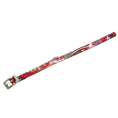 Karlie Halsband Peacock - rot/schwarz 27 cm / 10 mm 24 cm / 10 mm Direkt Vom Hersteller