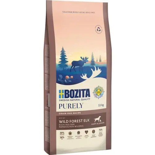 Nur Heute Bozita Purely Puppy & Junior mit Elch 11 kg 2.5 kg