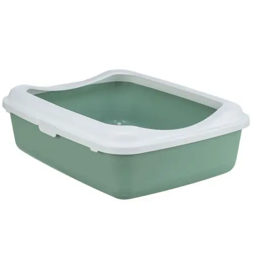 Trixie Katzentoilette Classic mit Rand salbei/weiß türkis/weiß Bestseller