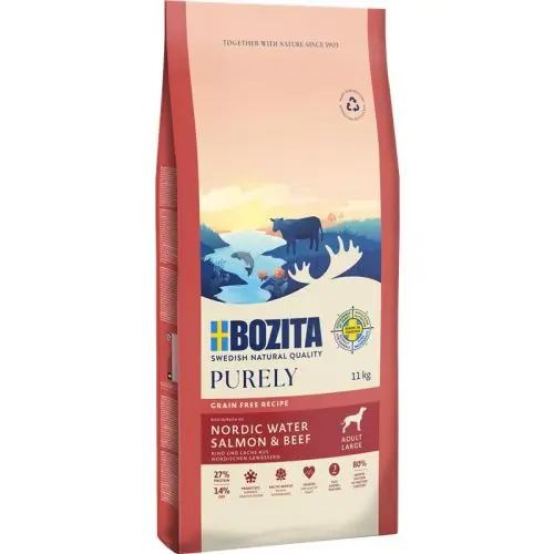 Preisreduziert Bozita Purely Adult Large mit Lachs & Rind 11 kg 2.5 kg