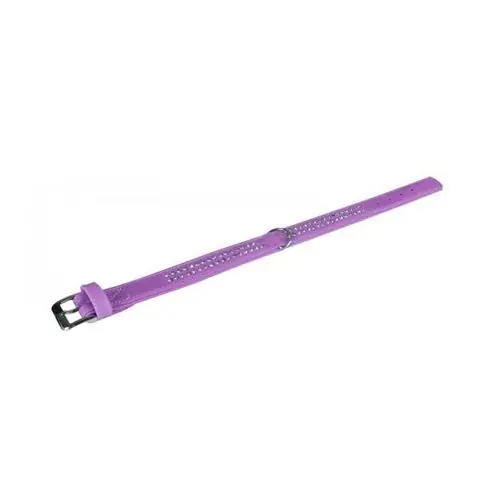 Karlie Buffalo Strass-Halsband - Violett 2-reihig, 55cm/30mm 2-reihig. 45cm/24mm Markenware