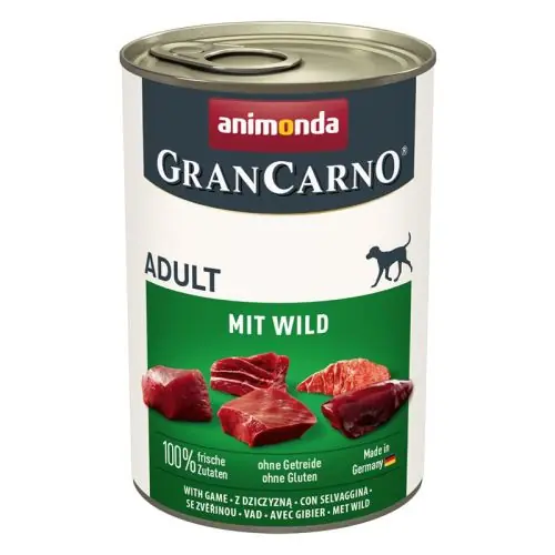 Nur Für Kurze Zeit Animonda GranCarno Adult mit Wild 400g 400g