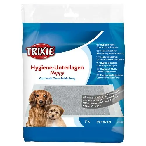 Trixie Hygiene-Unterlage Nappy mit Aktivkohle 40 x 60 cm / 7 Stück 40 x 60 cm / 7 Stück Begrenztes Angebot