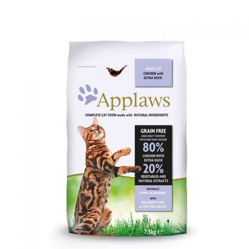 Applaws Cat Trockenfutter Hühnchen mit Ente 7,5 kg 400 g Meistverkauft