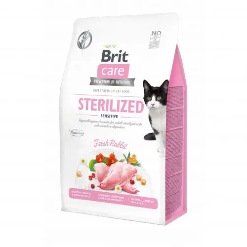 Neu Im Sortiment Brit Care Cat Grain-Free - Sterilized - Sensitive 400g 400g