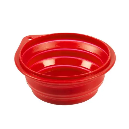 Schneller Versand Duvo Silikon-Reisenapf - rot 250ml-11cm 250ml-11cm