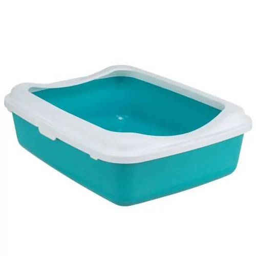Trixie Katzentoilette Classic mit Rand türkis/weiß türkis/weiß Sonderaktion
