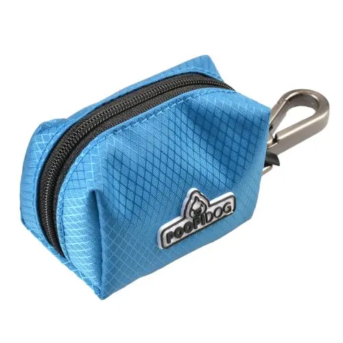 Poopidog Hundekotbeutelspender Nylon blau grün Neue Ware