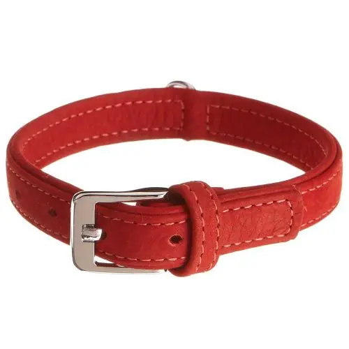 Karlie Halsband Buffalo aus Kalbsleder - Rot 65 cm/40 mm 24 cm/10 mm Neue Kollektion