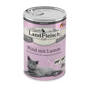 Direktkauf Landfleisch Cat Adult Pastete Rind & Lamm 400 g 195 g