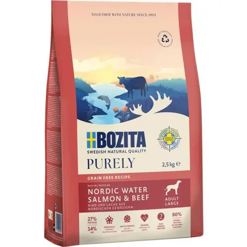 Rabatt Bozita Purely Adult Large mit Lachs & Rind 2,5 kg 2.5 kg