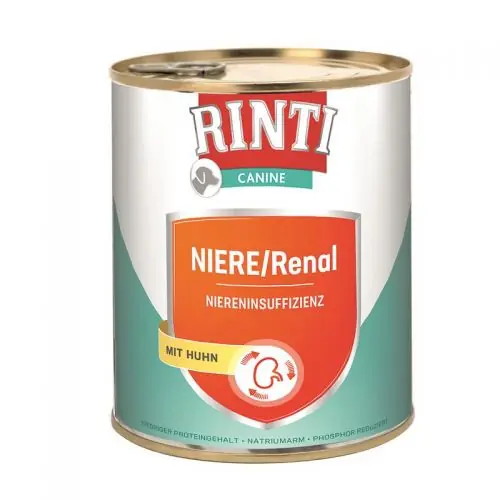 Rinti Dose Canine Niere/Renal Huhn 800 g 400 g Versand Am Gleichen Tag