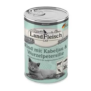 Solange Der Vorrat Reicht Landfleisch Cat Adult Pastete Rind, Kabeljau, Wurzelpetersilie 400 g 195 g