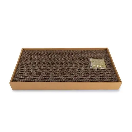 Beeztees Minus One Kratzbrett aus Pappe 48,5 x 24 x 5 cm 48.5 x 12 x 5 cm Abverkauf