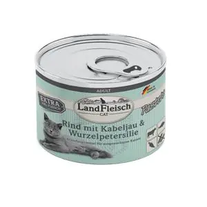 Landfleisch Cat Adult Pastete Rind, Kabeljau, Wurzelpetersilie 195 g 195 g Aktuell
