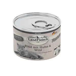 Landfleisch Cat Kitten Pastete Rind, Huhn & Wild 195 g 195 g Preis Gesenkt