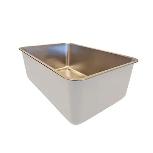 Top-Angebot QUAPAS! Edelstahl-Katzentoilette weiß weiß