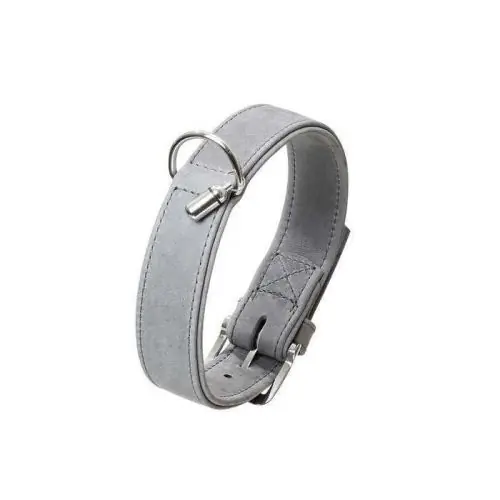 Direktkauf Karlie BUFFALO DENIM Halsband - Grau 30 mm / 50 cm 10 mm / 24 cm