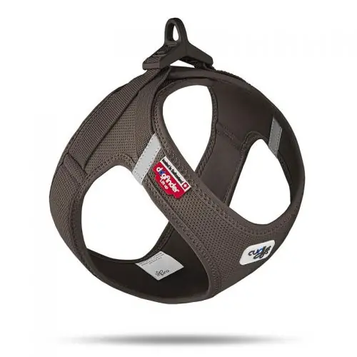 Neu Im Sortiment Curli Clasp Vest Geschirr Air-Mesh - braun M 3XS