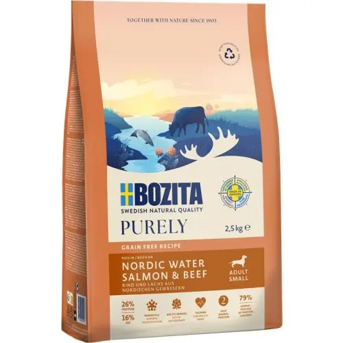 Neue Kollektion Bozita Purely Adult Small mit Lachs & Rind 2,5 kg 2.5 kg