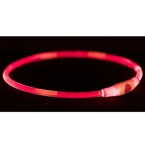 Trixie Flash Leuchtring USB rot / 65cm blau / 40cm Top-Angebot