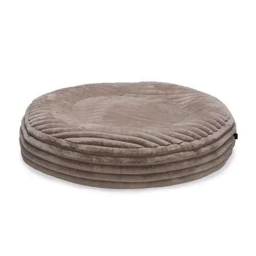 Sichere Zahlung Designed by Lotte Hundebett Reza - rund, beige 95 x 20 cm 65 x 16 cm