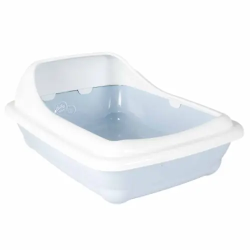 Sichere Zahlung Duvoplus Katzentoilette Birba mit Rand - Azzuro M - 46 x 35 x 20cm M - 46 x 35 x 20cm