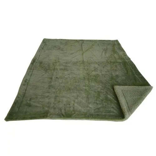 Sonderangebot D&D Home Decke Koppenhagen Olivgrün Creme