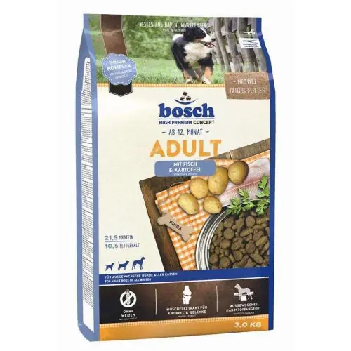 Kracherpreis Bosch Adult Fisch & Kartoffel 3 Kg 1 Kg