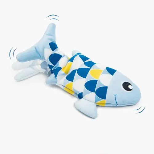 Catit Groovy Fish - bewegungsaktivierter Fisch Blau Blau Heißes Angebot