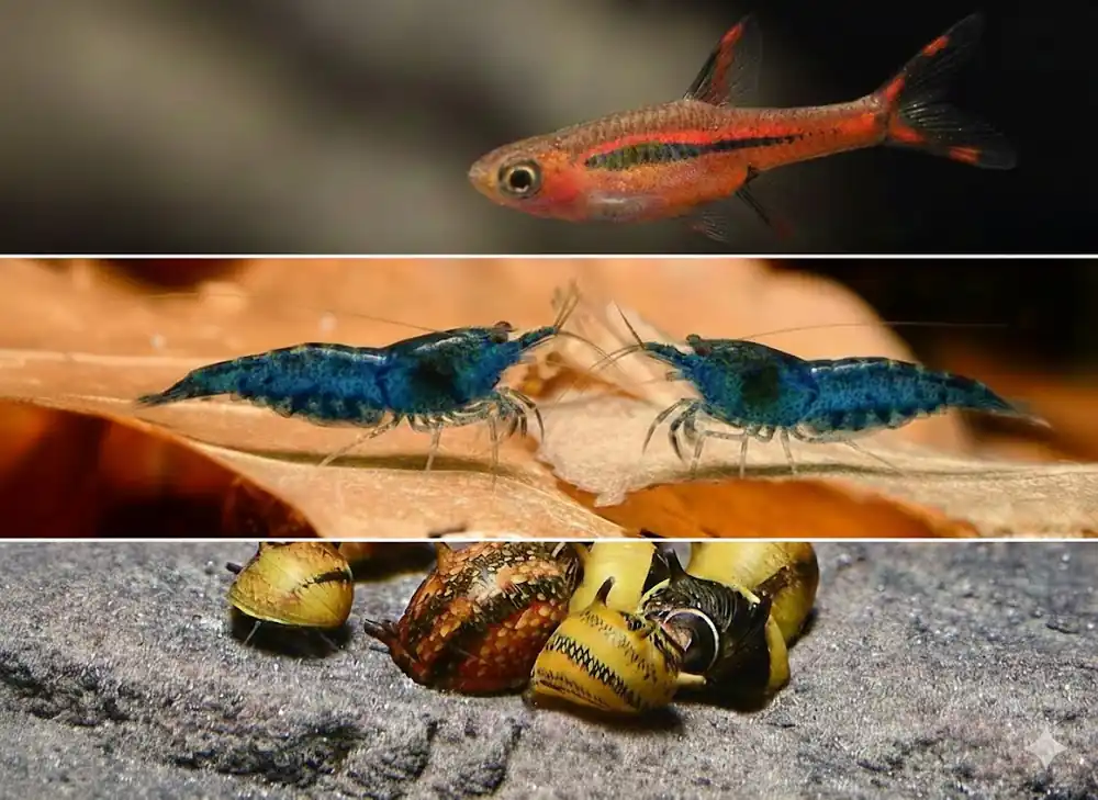 Besatz für ein 30 Liter Nano-Aquarium "Paket 1" Rabatt